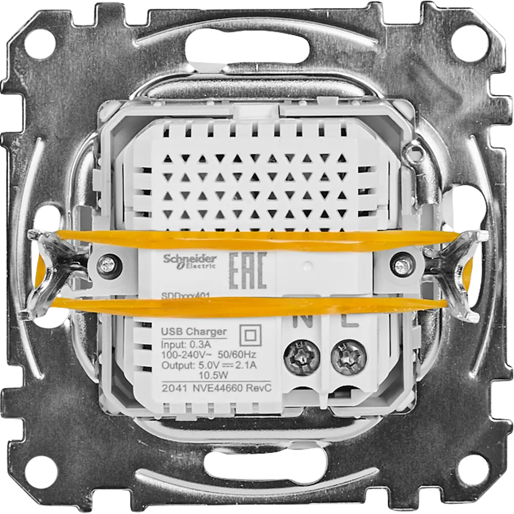 Розетка USB встраиваемая Systeme Electric Sedna, цвет алюминий 82677562 STLM-2094467 - Вид №3
