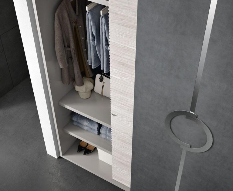 Caroti Шкаф-купе из лакированного дерева в современном стиле с раздвижными дверцами и ящиками Concept Art.3 - plateau - Вид №2