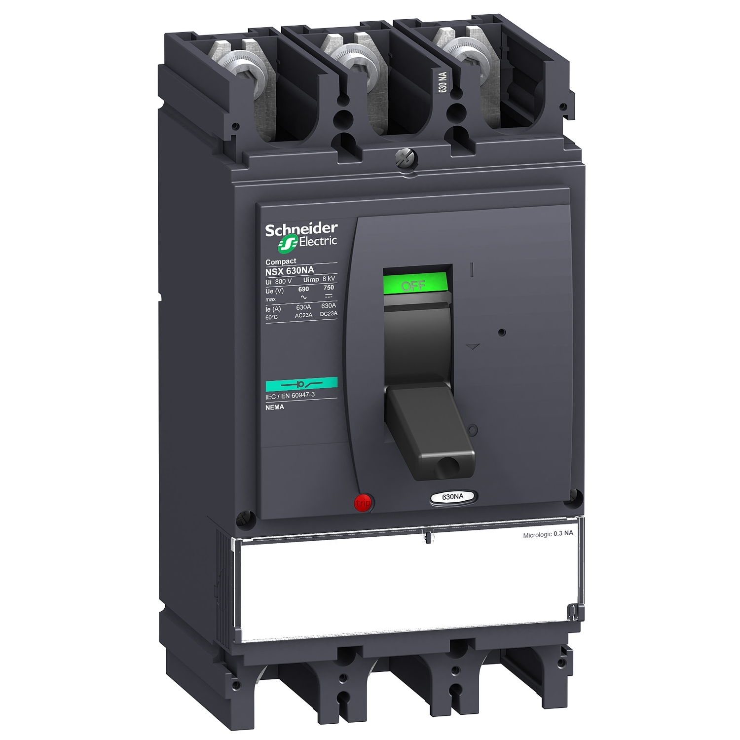 LV432956 Выключатель-разъединитель NSX 630, 3P, 630А Schneider Electric Compact