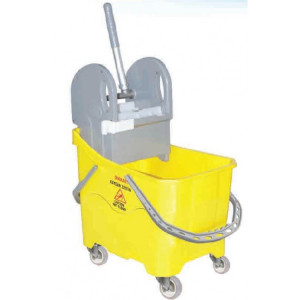 TKS 3335 Nossa Ведро для профессиональной уборки пластиковое с отжимом емкость 24 л. на поворотных колесах