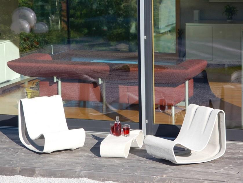 SWISSPEARL Italia Низкий садовый журнальный столик из цемента Design 8018800 - Вид №5