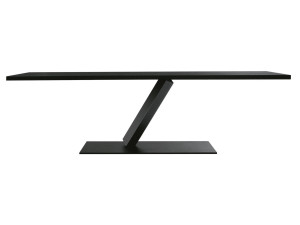 Стальной прямоугольный обеденный стол