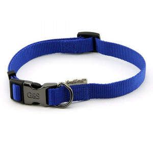 ПР0041969 Ошейник для собак 25x450-650мм нейлон Синий Great&Small