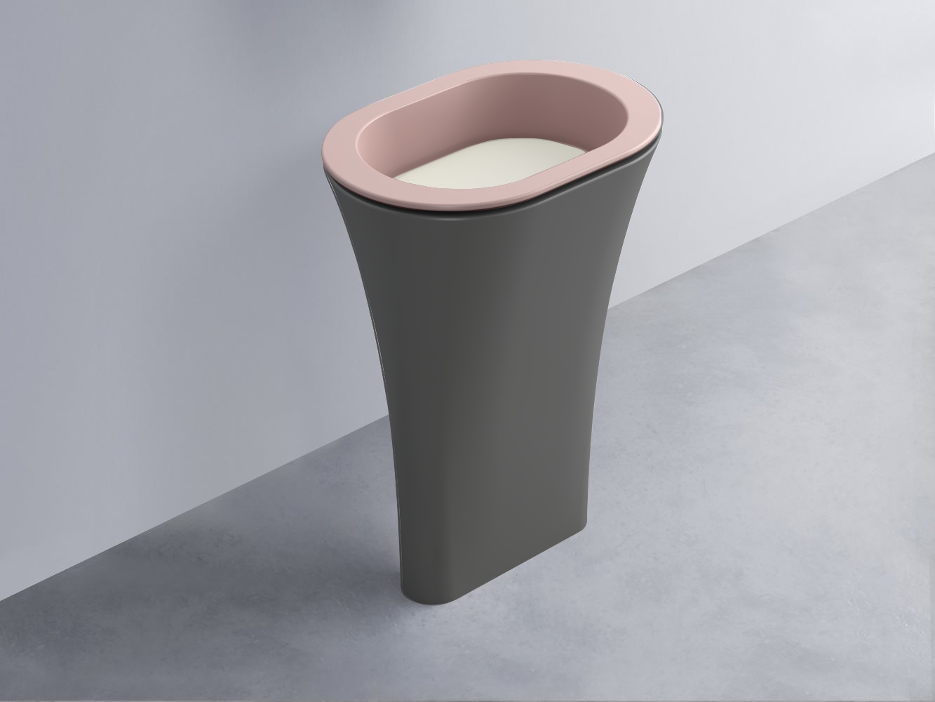 AMLA65-CP+AMPILO-TL+AMCOLO-CM Раковина Amedeo Ovale отдельностоящая cielo Enjoy + Amedeo Ceramica Cielo