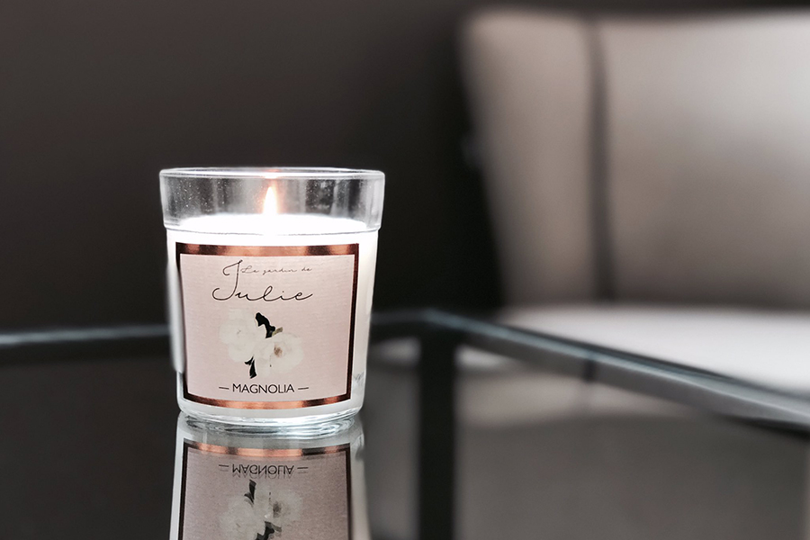 Свеча ароматическая "Магнолия" Le Jardin De Julie AMBIENTAIR  00-3880956 Белый  - Вид №3