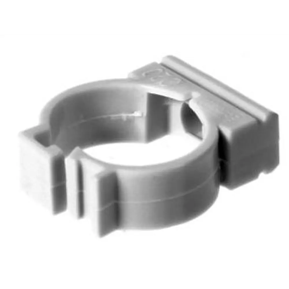 Держатель с защелкой для труб Экопласт D20 мм цвет серый 10 шт STLM-2143248