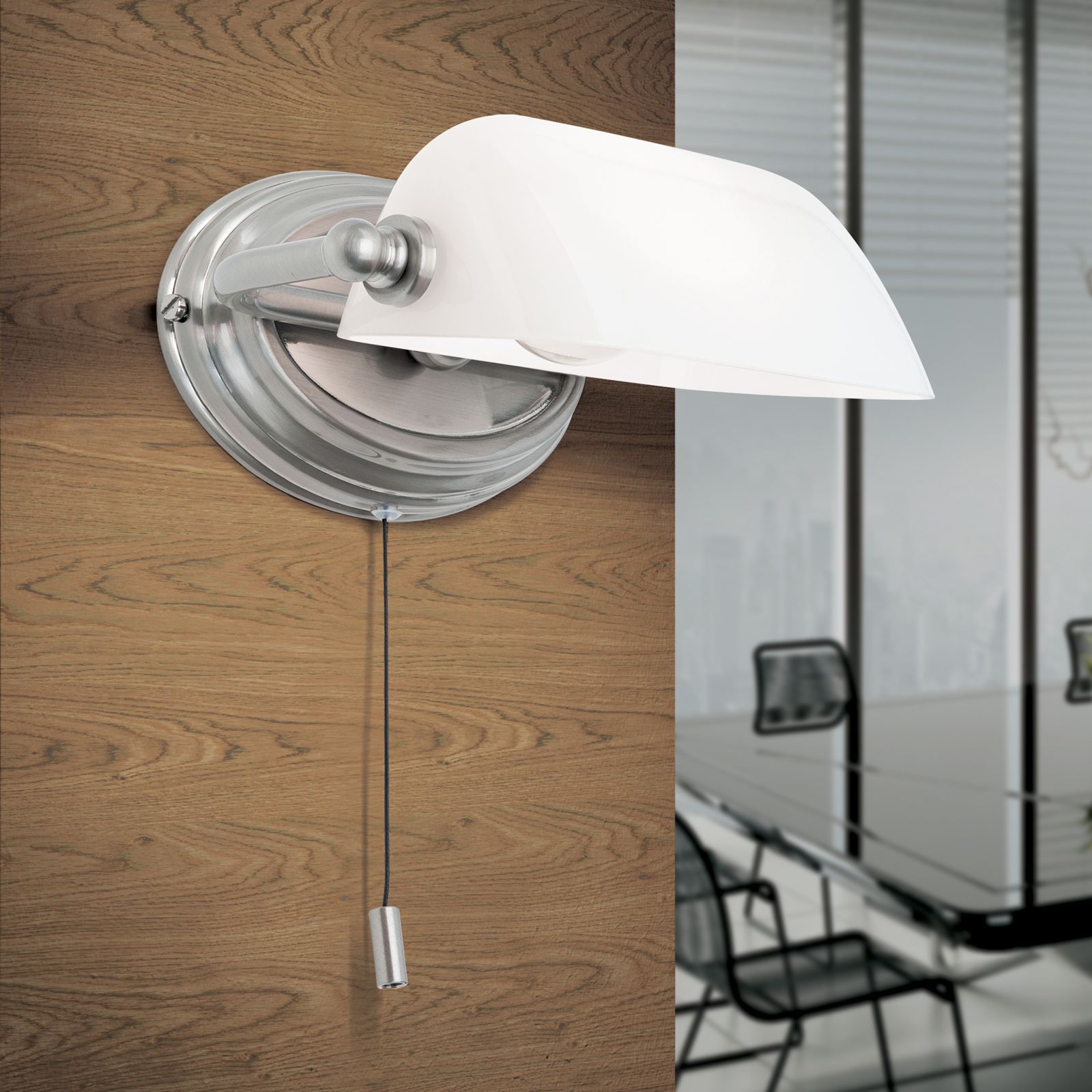 Регулируемая лампа для чтения из латуни и стекла Orion Harvard ARCH-00125513 - Вид №14