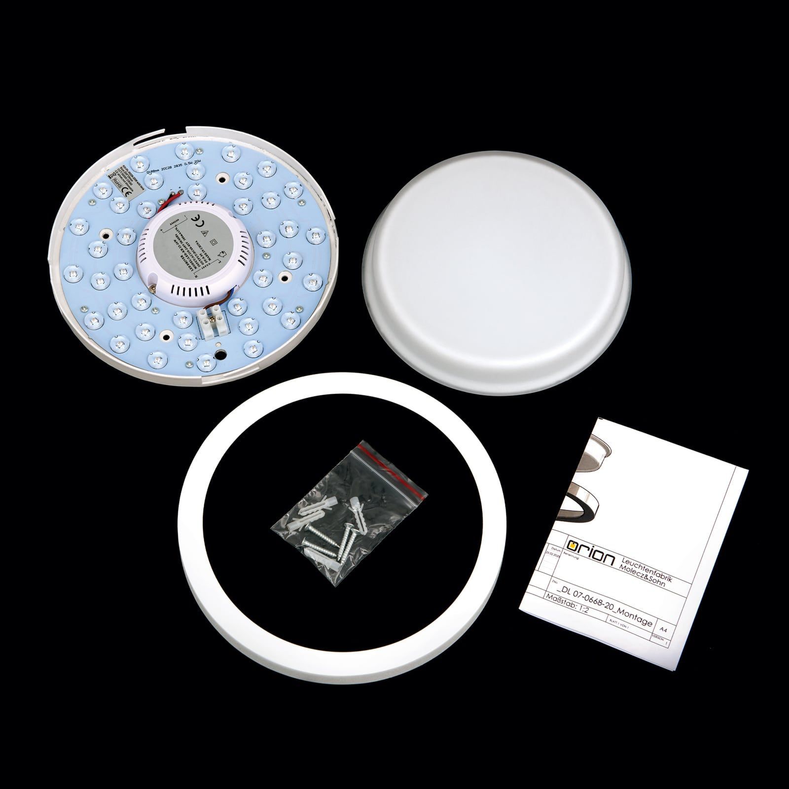 Стеклянный светодиодный потолочный светильник Orion Lerox ARCH-00076009 - Вид №38