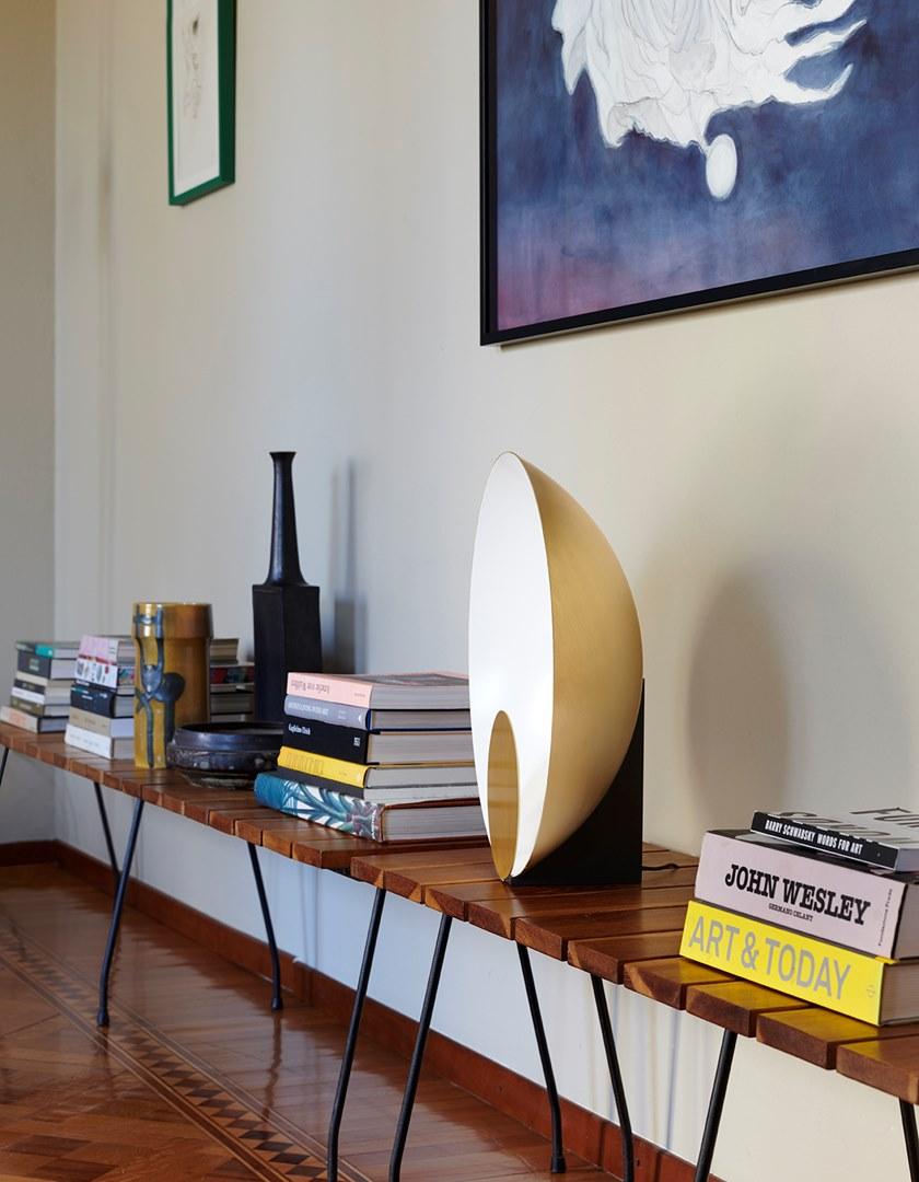 Oluce Светодиодная настольная лампа с отраженным светом из металла  287 - 288  - Вид №3