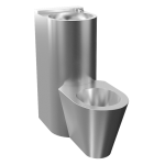 94383 Пьезo антивандальный комплект унитаза с умывальником, напольный унитаз, 24 В пoст. SANELA 