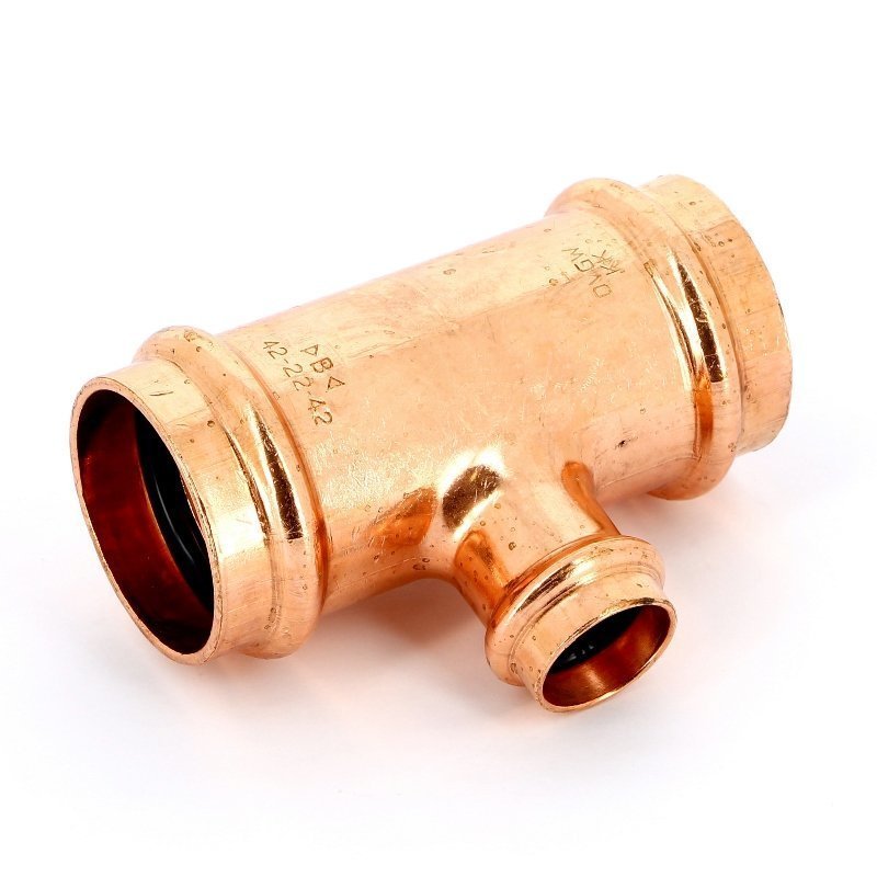 Тройник пресс 42x22x42 медный IBP P513004222042 - Вид №1