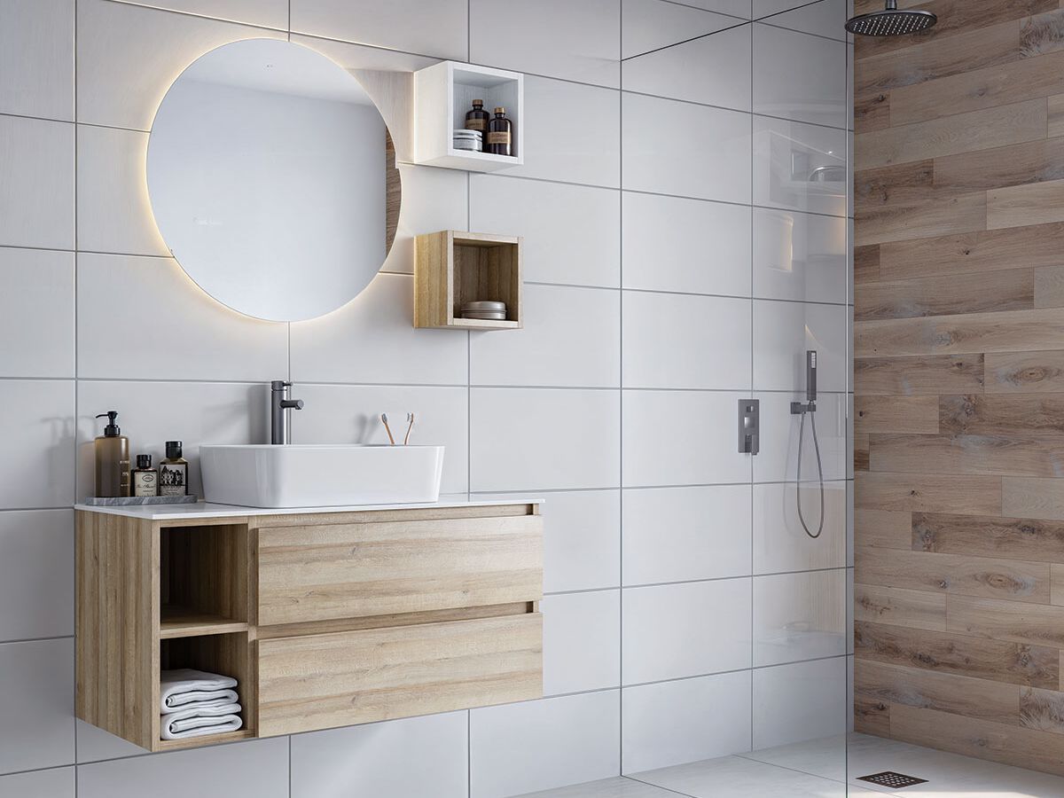 Деревянный подвесной умывальник с ящиками LEGNOBAGNO Экспресс ARCH-00103183