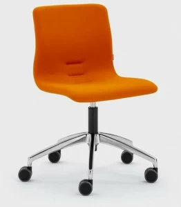 Viganò Офисное кресло из ткани с колесами на козелке Queen fabric