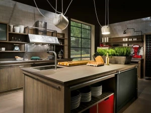 L'Ottocento Кухня из ясеня с островом Industrial chic