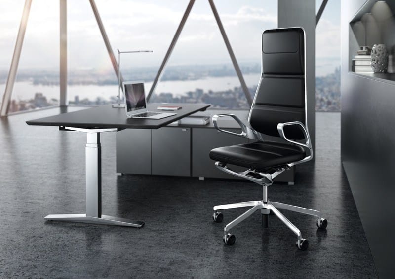 5-спицевое кожаное вращающееся офисное кресло König Neurath AURAY ARCH-00097992 - Вид №4