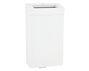 KSB107 Ведро для мусора открытое STELLA SLIM WHITE LINE, объем 27 л, белый Merida
