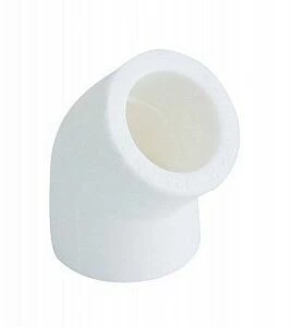 Угольник KALDE 45 D20 полипропиленовый белый