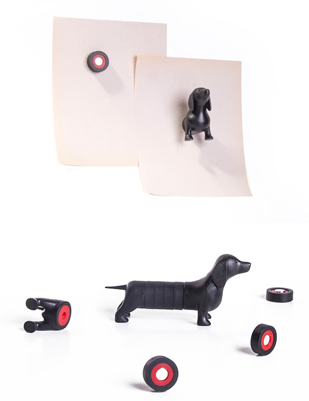 QL10174-BK Набор магнитов dachshund Qualy  - Вид №2