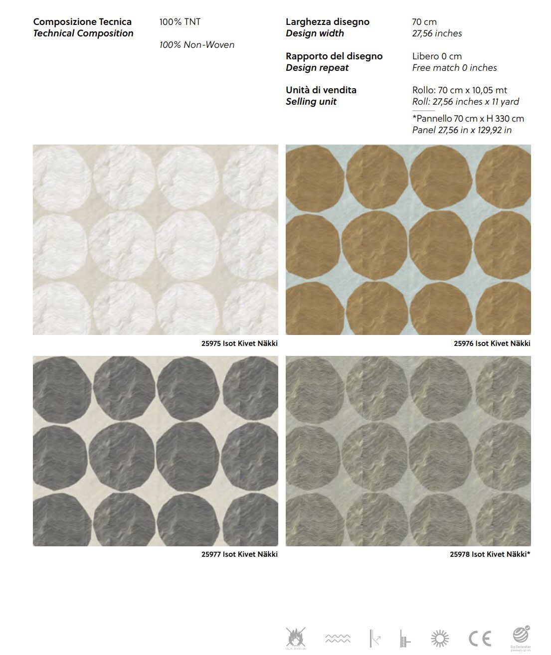 Нетканые обои с рисунком Jannelli&Volpi MARIMEKKO VOL. 7 ARCH-00047435 - Вид №2