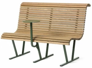 Nola Industrier Деревянная скамейка со спинкой  U19-05