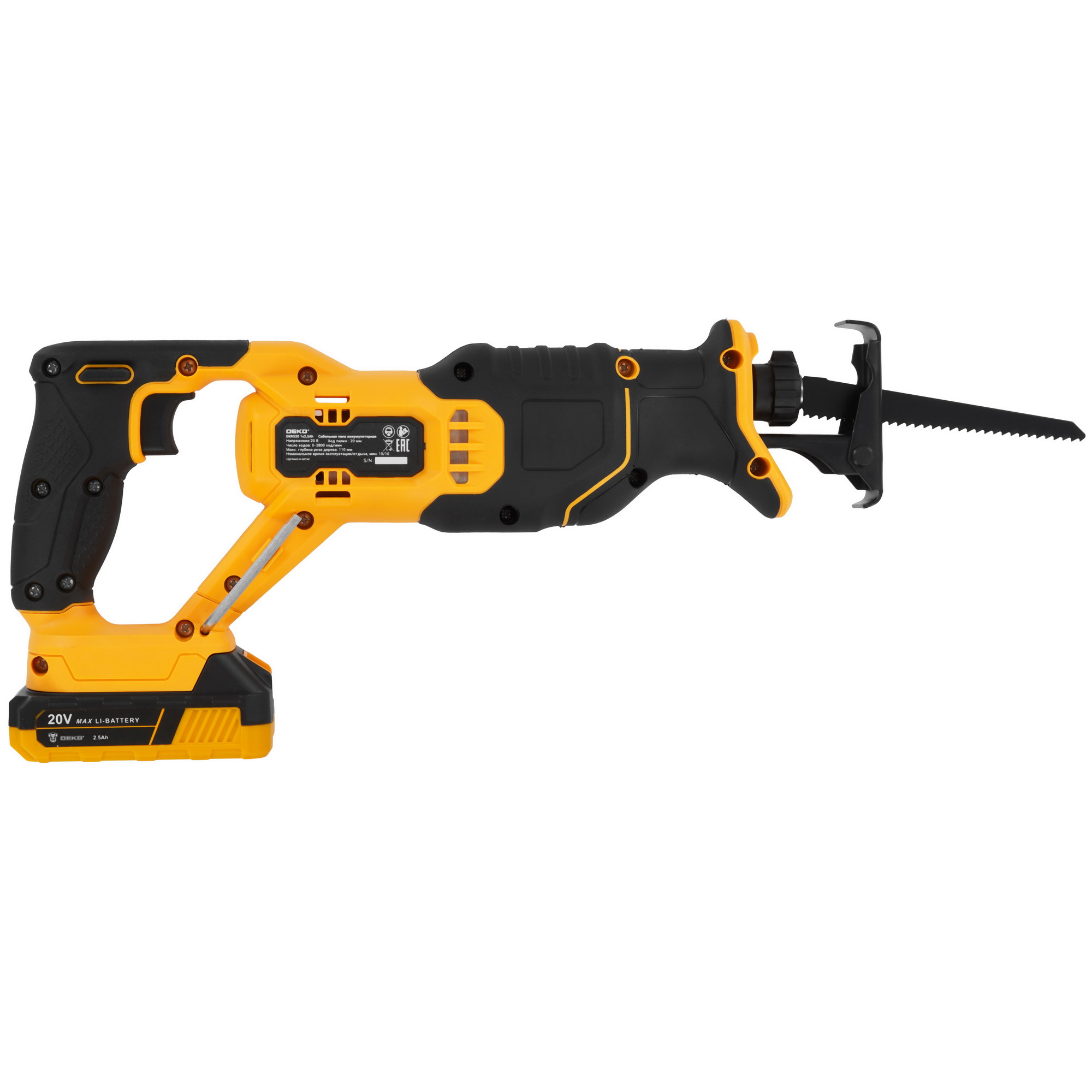 Сабельная пила DEKO DKRS20 9229348 STDN-0064052 - Вид №1