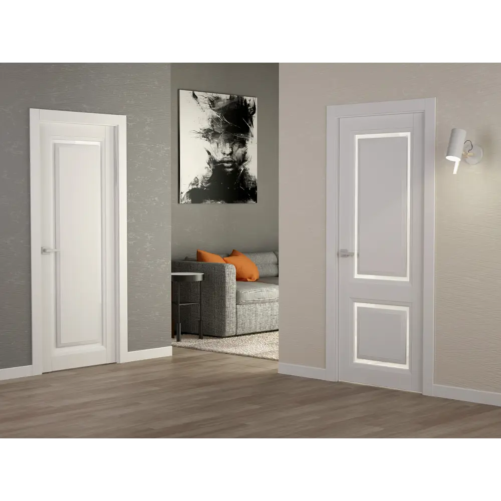 Дверь межкомнатная глухая Аурум 2 эмаль белый 2000x800 мм BELWOODDOORS STLM-2080409 - Вид №1