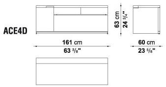 B&B Italia Project Низкий офисный шкаф с замком Ac executive sun-id-1430182 - Вид №2