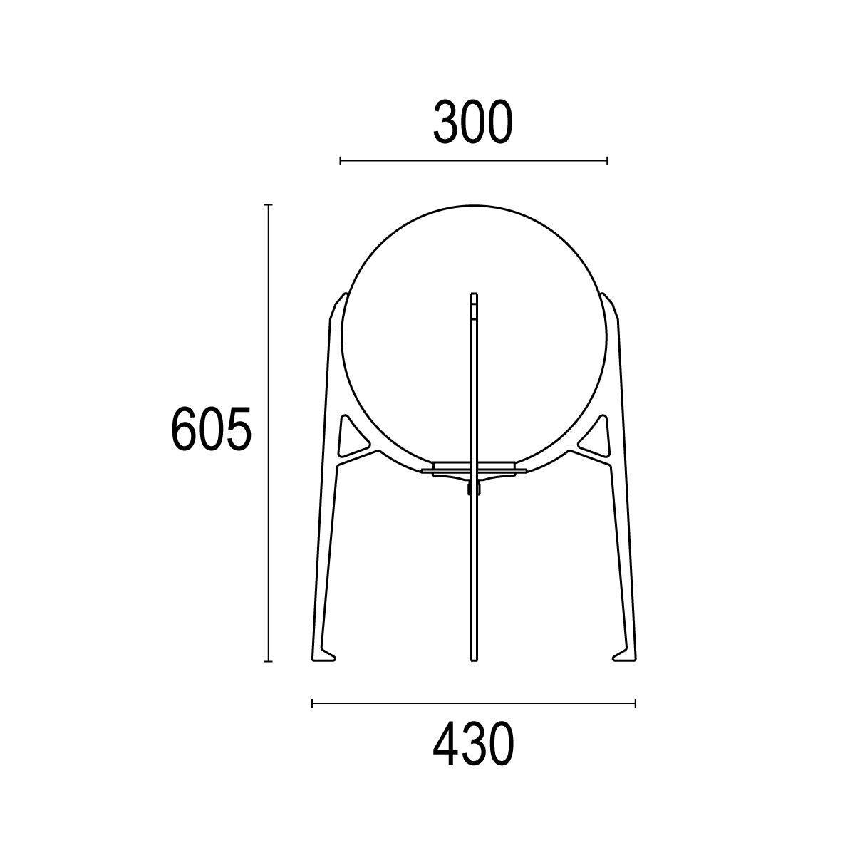 Настольная лампа из дутого стекла Ghidini Lighting LEM ARCH-00081033 - Вид №7