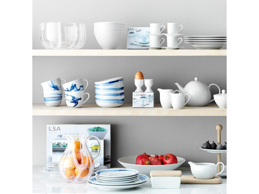 P034-11-997 Набор чашек с блюдцами dine, 250 мл, 4 шт. LSA International  - Вид №1