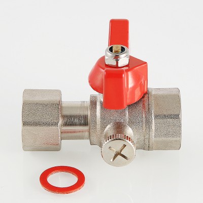 VT.807.N.0403 Кран шаровой для подключения манометра Valtec 1/2" x 3/8"  - Вид №8