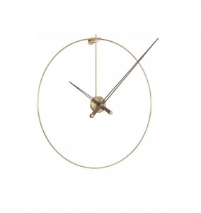 095492 Настенные часы латунь- орех Nomon New Anda