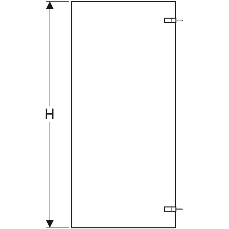 500.917.00.5 Душевая боковая перегородка IDO Design Geberit  - Вид №3
