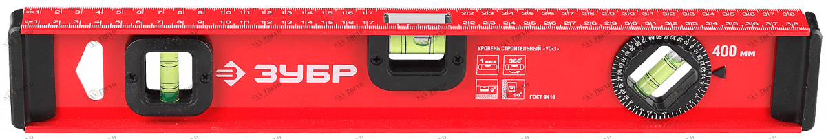 Уровень усиленный профиль ДВУТАВР 400 мм Зубр 12614