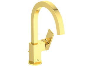 Смеситель для раковины с автоматическим сливом