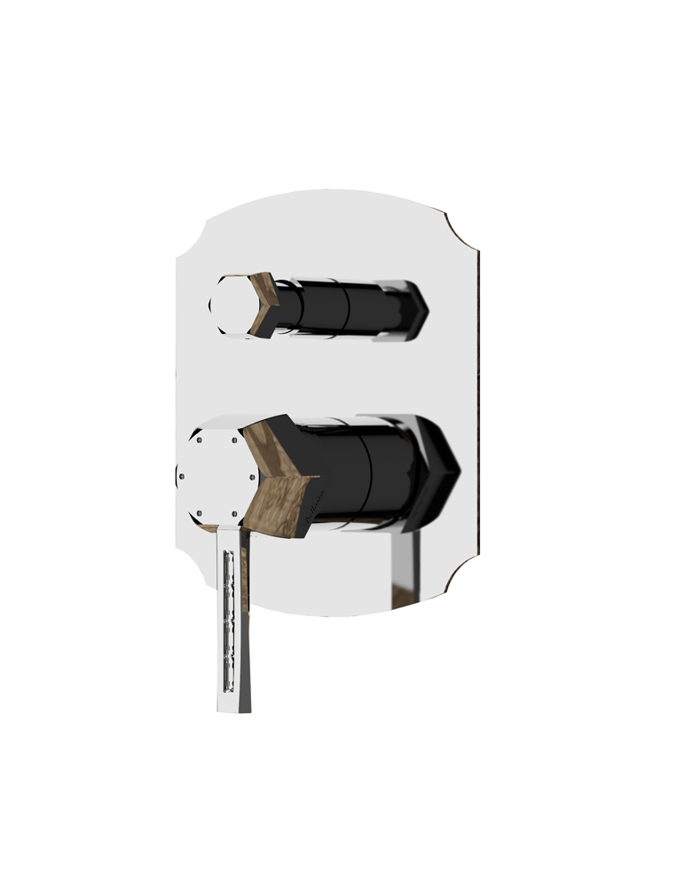 1600/K/E
+ 104002 Bellosta Rubinetterie ВСТРОЕННЫЙ СМЕСИТЕЛЬ С ДИВЕРТЕРОМ 2 ВЫХОДА / SWAROVSKI Stresa