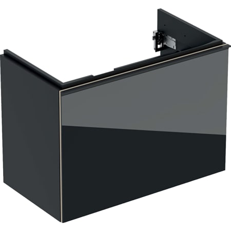 500.615.JL.2 Шкафчик для раковины Geberit Acanto, с одним выдвижным ящиком и одним внутренним выдвижным ящиком, с укороченным вылетом, с сифоном Geberit  - Вид №10