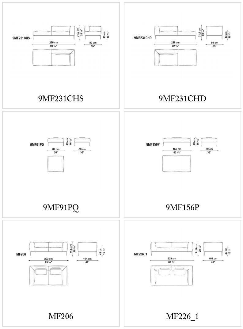B&B Italia Модульный тканевый диван Michel sun-id-1397437 - Вид №5