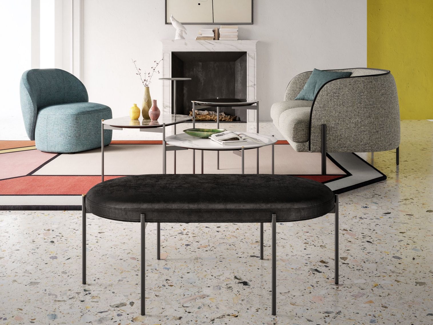 Мягкая скамейка из ткани Liu Jo Living Collection ARCH-00077840 - Вид №4