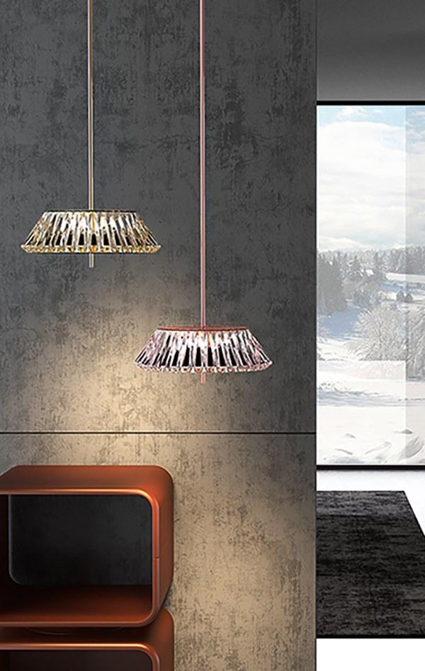 NEXO LUCE Светодиодный подвесной светильник из стали и стекла Oxen pendant lamp 7006a1 - Вид №1