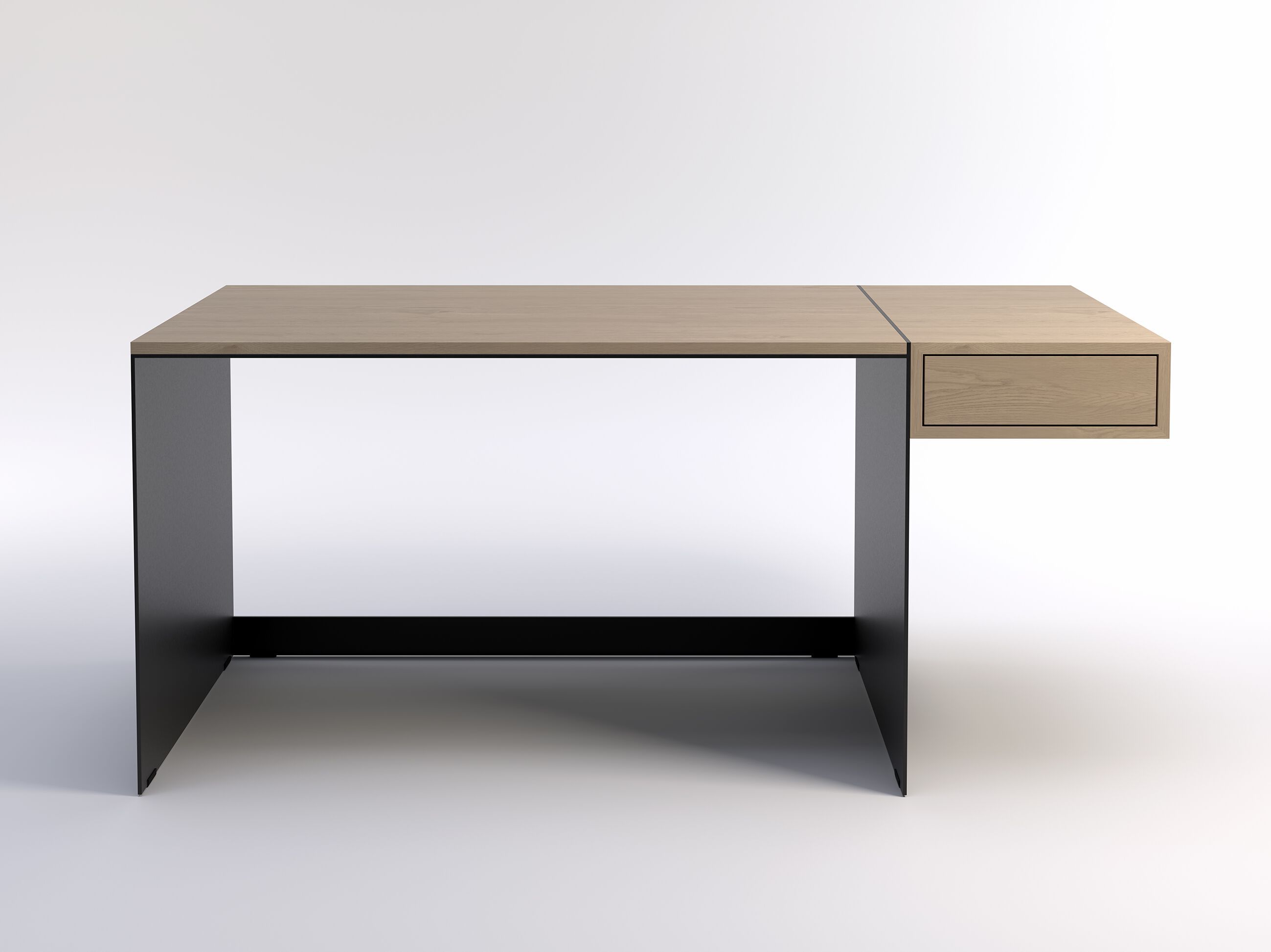 Прямоугольный стол с деревянной столешницей и ящиками Phase Design отдел ARCH-00059833