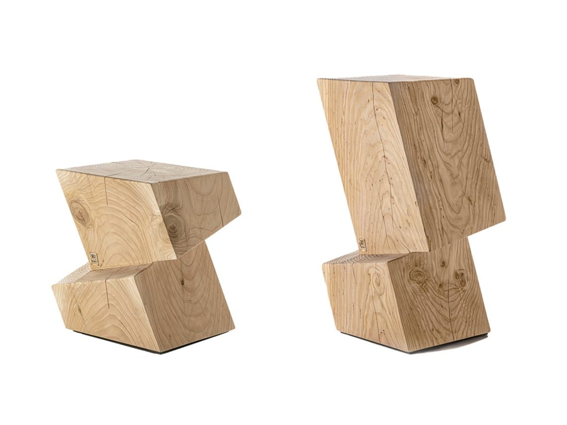 Низкий стул из цельного кедра Riva 1920 ROTTERDAM ARCH-00052042 - Вид №1