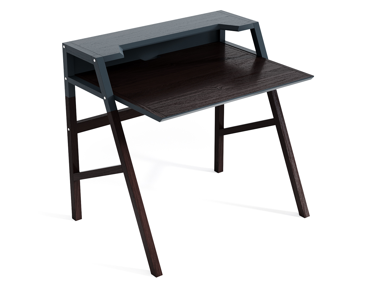 Компьютерный стол с полкой венге Youk THE IDEA  210620 Венге;коричневый  - Вид №1