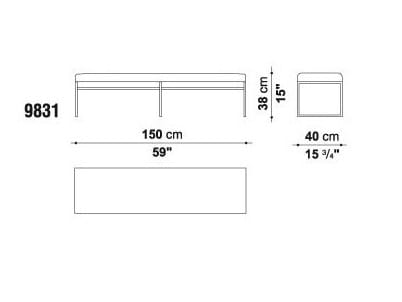 Деревянная скамья Maxalto Elios ARCH-00066701 - Вид №2