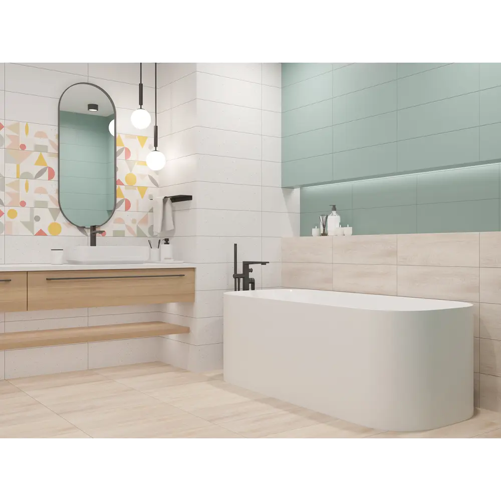 Плитка настенная LB Ceramics Юген Линдберг 20x60 см 0.84 м² матовая цвет терраццо 87023030 STLM-2175825 - Вид №4