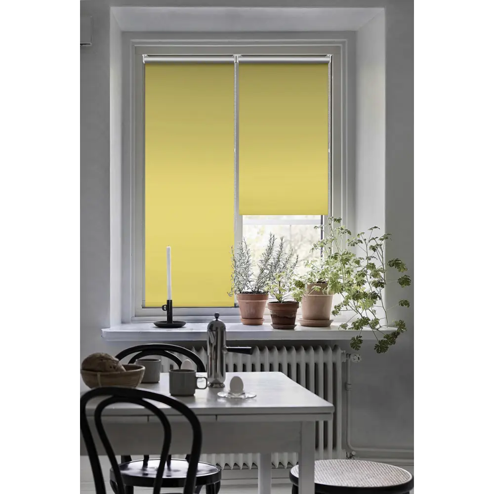 Штора рулонная блэкаут Эскар 50x160 см желтая Lime 5 86792804 STLM-2171815 BLACKOUT - Вид №5