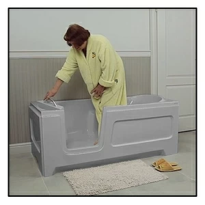 Ванна с дверцей Akcjum Relax 150-70-LH-SE лежачая левосторонняя серая