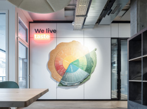 Перегородка с металлическими панелями