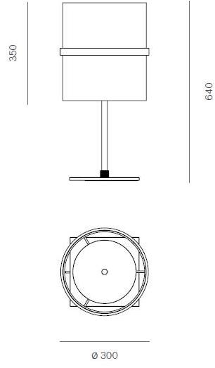 Firmamento Milano Светодиодная настольная лампа из алюминия и стекла Boa Cg-033tm-ni - Вид №2