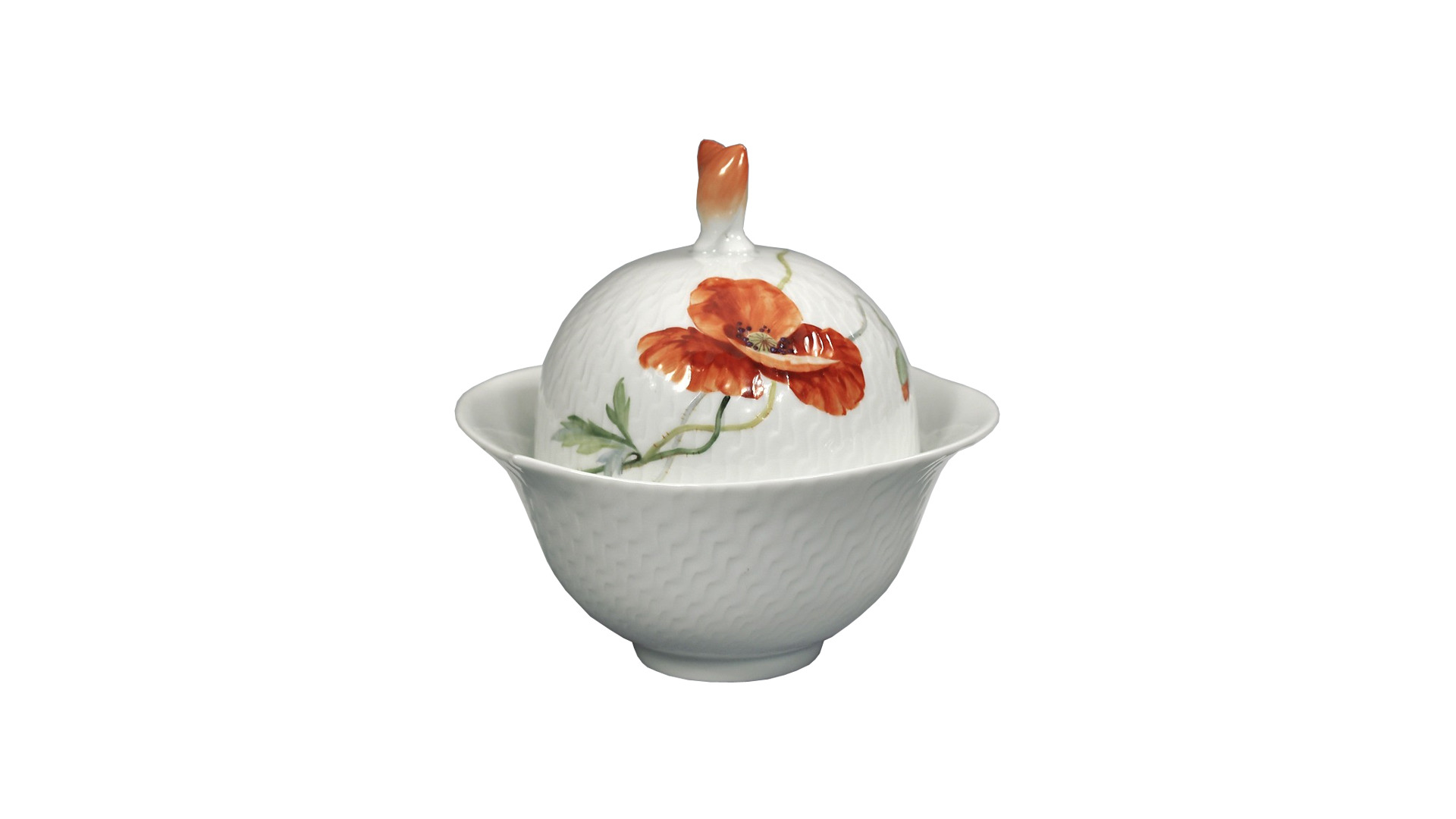 90169 Meissen Сервиз чайный 6/21 "Игра волн, рельеф, маки" Фарфор  - Вид №2