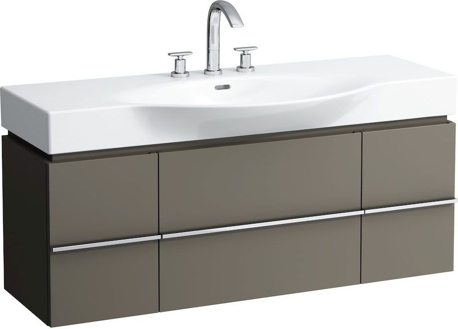 H4013020755191 Шкафчик под раковину, для раковин 811704, 812704, 2 выдвижных ящика с 2 дверцами, 2 стеклянные полки LAUFEN PRO - Вид №33